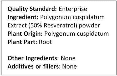 NuSci Pure Resveratrol Powder Standardized 50% Extracted from Polygonum Cuspidatum Root (1000 Grams (2.2 lb))