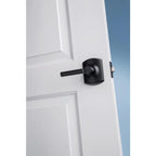 Broadway Matte Black PassaHall/Closet Door Lever with Greenwich Trim