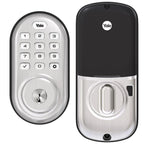 Assure Lock Satin Nickel Single Cylinder Deadbolt with Push Button Keypad