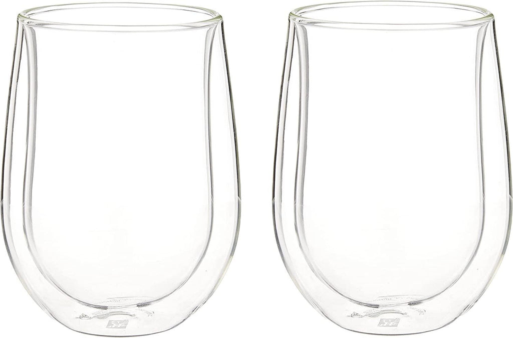 ZWILLING J.A. Henckels Double-Wall Red Wine Glass Set, 12 fl. oz