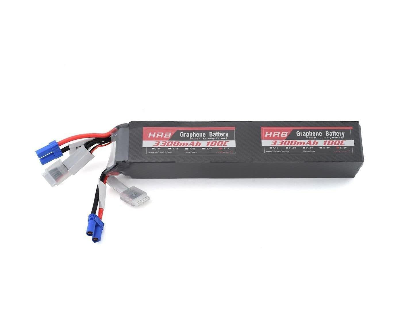 HHRB 12S 100C Graphene LiPoo BBattery (44.4V/3300mAh) w/EC5 Connector HRB12S3300G 12S3300G