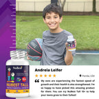 NuBest Tall 10+ - Advanced Growth Formula - Powerful Bone Strength Support - for Children (10+) & Teens Who Drink Milk Daily - Grow Strong and Stay Healthy - 60 Capsules (Pack of 6)