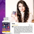 NuBest Tall 10+ - Advanced Growth Formula - Powerful Bone Strength Support - for Children (10+) & Teens Who Drink Milk Daily - Grow Strong and Stay Healthy - 60 Capsules (Pack of 6)