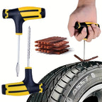 Complete Car &amp; Motorcycle Tire Repair Tool Kit - Fix Punctures &amp; Replace Tires Easily!