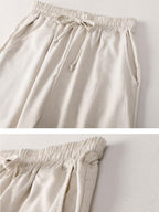Cotton And Linen Casual Wide-leg Loose Pants