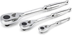 SATA 213-Piece 1/4-Inch, 3/8-Inch, 1/2-Inch Drive Three Drawer Mechanic's Tool Set With 72T Ratchets and 107 Sockets- ST09512U