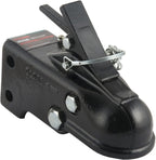 CURT 25328 Channel-Mount Adjustable Trailer Coupler, 2-5/16-Inch Hitch Ball, 15,000 lbs
