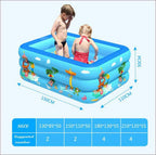 Outdoor Kids Swimming Pool,PVC Abrasion-Resistant Inflatable Swimming Pool,Family Swimming Pool Above Ground, Paddling Pool Tub for Ages 3+,210cm