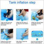Outdoor Kids Swimming Pool, Paddling Pool Tub, PVC Abrasion-Resistant Inflatable Swimming Pool, Family Swimming Pool Above Ground,210cm