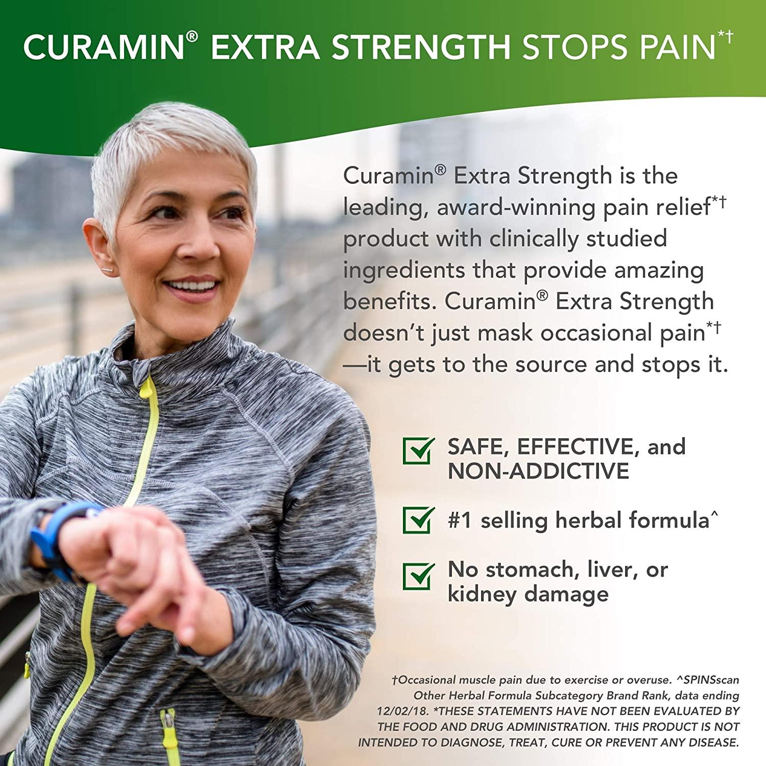 Terry Naturally Curamin Extra Strength (3 Pack) - 120 Vegan Tablets - Non-Addictive Pain Relief Supplement with Curcumin, Boswellia & DLPA - Non-GMO, Gluten-Free - 120 Total Servings