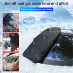 Car Snow Cover Sunshade,Thickened Car Snow Visor 9 Magnets Are Strongly Fixed, Protecting The Car's Front Windshield From Sunlight, UV And Snow, Etc.