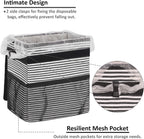 Vankor Car Trash Can for Car Cute, Car Trash Bag Bin Hanging Waterproof Automotive Car Garbage Cans Leak Proof Vehicle Trash Can Stripe