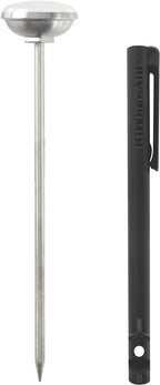 KitchenAid KQ901 Instant Read Food Thermometer for Kitchen or Grill, TEMPERATURE RANGE: 20F to 220F, 1 inch dial, Black