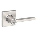 Casey Satin Nickel Keyed Entry Door Lever Featuring SmartKey Technology and Microban