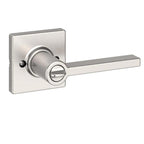 Casey Satin Nickel Keyed Entry Door Lever Featuring SmartKey Technology and Microban