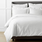 Kotton Culture 1000 Thread Count Queen Duvet Cover Cotton Egyptian Cotton with Zipper Closure &amp; Corner Ties Breathable All Season Soft Sateen Weave Comforter Cover (Queen/Full, White)