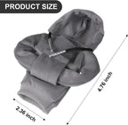 ZHSMS Gear Shift Cover, Universal Shift Knob Cover, Funny Sweater Hoodie for Gearshift, 4.7 Inch Car Shifter Stick Protector Decoration (Grey)
