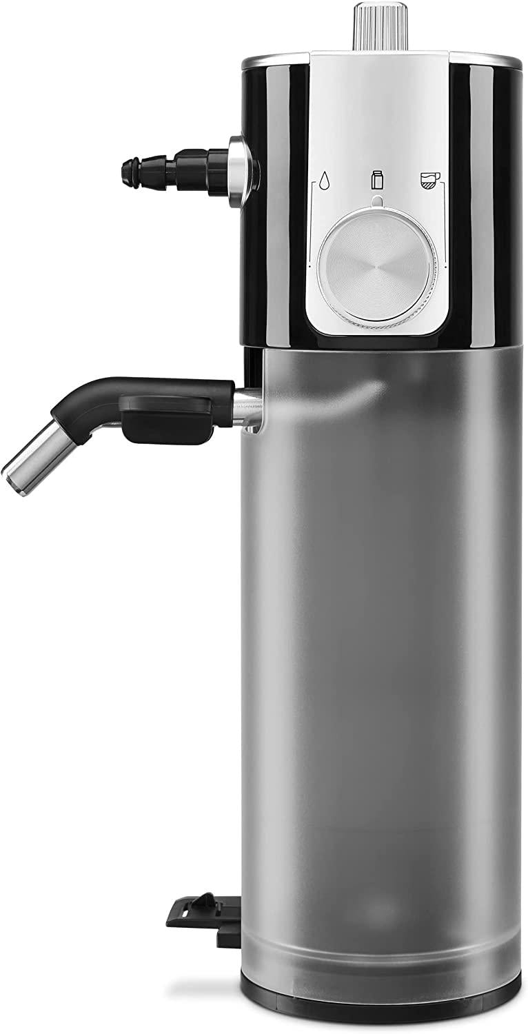 KitchenAid Automatic Milk Frother Metal Espresso, 17 oz, Onyx Black