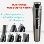 6 in 1 Rechargeable Hair Trimmer ium Clipper Electric Styling Beard Shaver