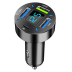 4 Ports USB PD  Car Adapter Charger QC3.0 Type C,In-Car Adapter Fast Charging