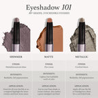 Julep Eyeshadow 101 Crème to Powder Waterproof Eyeshadow Stick, Putty Matte