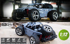 FMT 1:12 SCALE RC CAR Desert By High Speed 30MPH+ 4x4 Fast Race Cars RTR Racing 4WD ELECTRIC POWER 2.4GHz Radio Remote control Off Road Truck (Color: Gray)