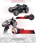 FMT 1:12 SCALE RC CAR Desert By High Speed 30MPH+ 4x4 Fast Race Cars RTR Racing 4WD ELECTRIC POWER 2.4GHz Radio Remote control Off Road Truck (Color: Gray)