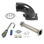 EGR Bypass Delete Kit &amp; Intake Elbow for 2003 - 2007 Ford F250 F350 F450 F550 6.0L Powerstroke Diesel