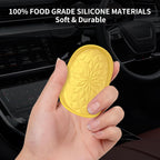 Car Cup Coaster [4 Pack] ME.FAN Silicone Car Coasters/Cup Mats - 2.75In Universal Non-Slip Recessed Car Interior Accessories - Car Cup Holder Insert Coasters Yellow