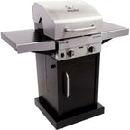 BBQ Gas Grill Propane Barbecue 2-Burner Liquid Propane Cabinet Outdoor Black