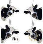 Pack of 8 Cow Air Freshener Car Cow Gifts for Women Funny Cow Print Car Accessories Hanging for Women Men Cute Air Freshener Decorative Car Freshener