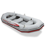 Mariner 4-Person Inflatable River Lake Dinghy Boat and Oars Set | 68376EP