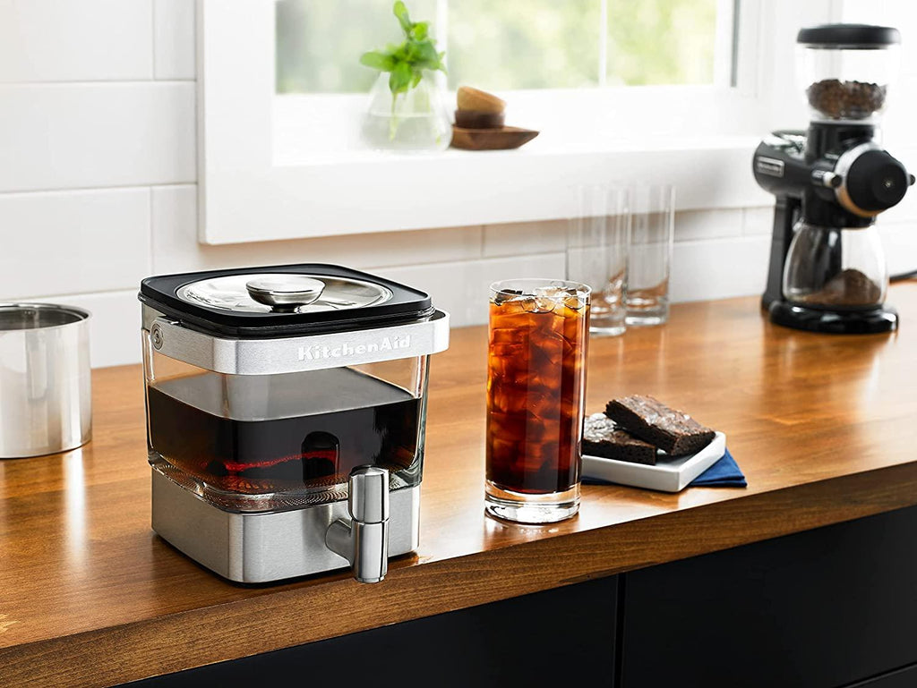 KitchenAid KCM4212SX Cold Brew Coffee Maker-Brushed Stainless Steel, 28 ounce