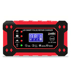 12V/6A Full Automatic Car Battery Charger Pulse Repair Charger For Car Truck Motorcycle Lawn Mower AGM/Gel Lead Acid Battery