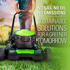 Greenworks 48V 20" Brushless Cordless Electric Lawn Mower, Leaf Blower, String Trimmer, (2) 4.0Ah Batteries and Rapid Charger