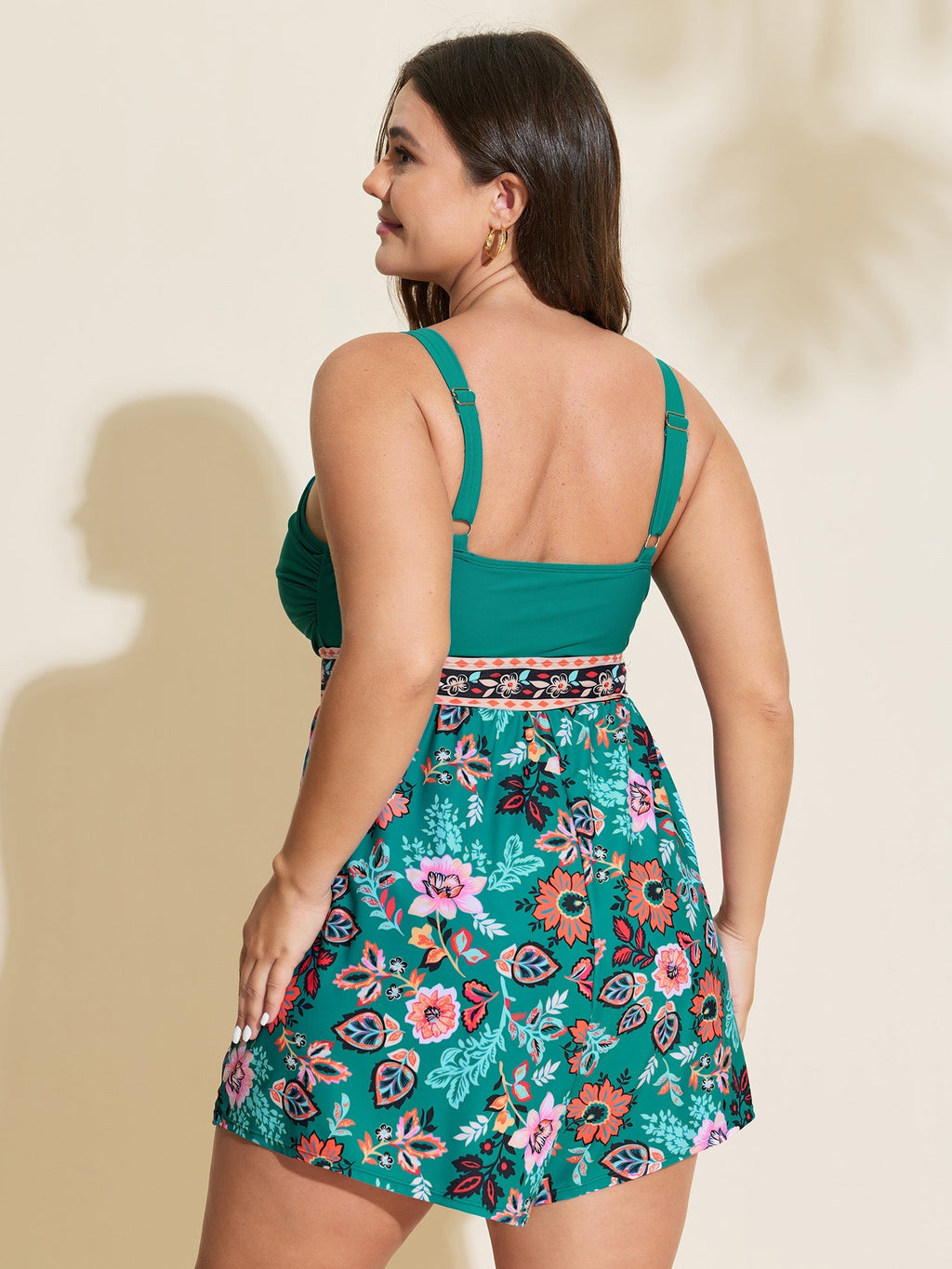 Floral Twist-Front One-Piece Swimsuit