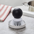 KitchenAid KE195OSBA Palm Brush With Dish Tray, 2-Piece, Black