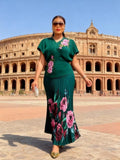 Women Elegant Floral Printed Skirt Set