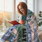 1pc To My Daughter Print Blanket, Soft Blanket For Sofa Office Bed And Travelling Daughter Birthday Gift