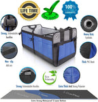Starling's Car Trunk Organizer - Durable Storage SUV Cargo Organizer Adjustable, Blue