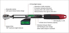 ACDelco Tools ARM317-4A 1/2” (5.0 to 99.5 ft-lbs.) Heavy Duty Angle Digital Torque Wrench with Buzzer and LED Flash Notification – ISO 6789 Standards with Certificate of Calibration