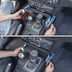 Center Console Gear Shift Organizer Tray Compatible with Jeep Wrangler JL/JLU 2023 2019-2023 2024 and Jeep Gladiator JT Truck 2023 2023 2023 2023 Storage Box Accessories (Not for JK/JKU)