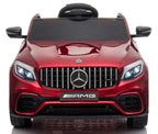 12V powered Mercedes AMG GLC63S Ride on electric car For Kids with Remote Control LED lights MP3 Leather Seat - Red