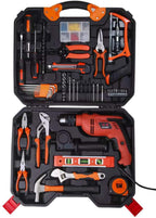 C.W.USJ Hand Tool Electric Impact Drill WorSet Multifunctional Maintenance Tools 120Pcs Household Tool
