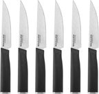 KitchenAid Classic 6 Piece Steak Knife Set, 4.5-Inch, Black