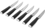 KitchenAid Classic 6 Piece Steak Knife Set, 4.5-Inch, Black