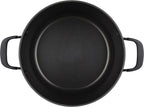 KitchenAid Hard Anodized Nonstick Stockpot with Lid, 8 Quart, Onyx Black