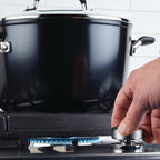 KitchenAid Hard Anodized Nonstick Stockpot with Lid, 8 Quart, Onyx Black