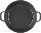 STAUB Cast Iron Round Cocotte, 5.5-quart, Black Matte, Made in France