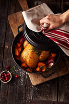 STAUB Cast Iron Round Cocotte, 5.5-quart, Black Matte, Made in France